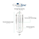 Clear Size 00 Empty Gelatin Capsules by Capsuline - 1000 Count + Holding Tray Size 00 for 25 capsules