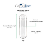 Capsuline Clear Vegetarian Acid Resistant Empty Capsules Size 0 100 Count - 100