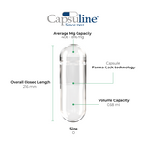 Capsuline Clear Vegetarian Acid Resistant Empty Capsules Size 0 25000 Count - 25000