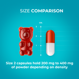 Clear Size 2 Empty Vegetarian Capsules by Capsuline