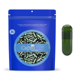 Capsuline Chlorophyll Empty Vegetarian Capsules Size 0 - Green/Green - TiO2-Free - 1,000 Count - 1000