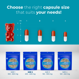 Clear Size 2 Empty Vegetarian Capsules by Capsuline