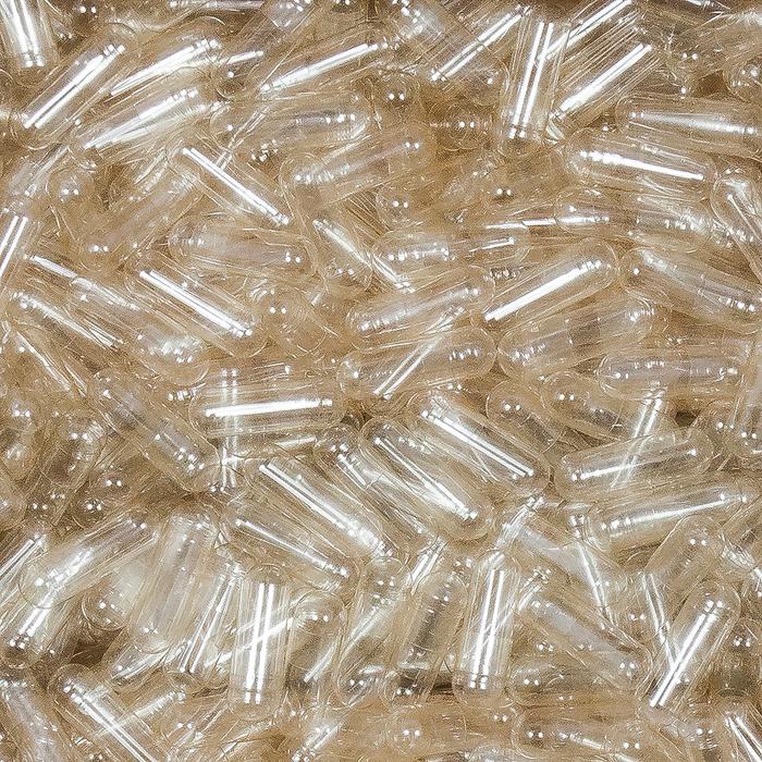 Clear Separated Gelatin Capsules Size 00 (Box of 75,000) CAPS ONLY