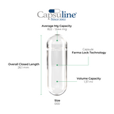 Clear Size 000 Empty Gelatin Capsules by Capsuline