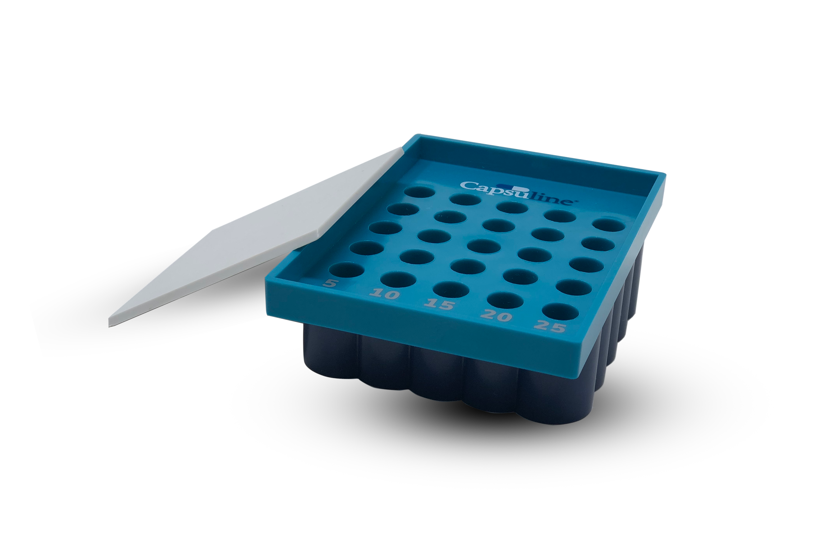 Capsu-TRAY manual capsule filling tray by Capsuline - Suitable for Size 000 capsules - 25 Count - 000