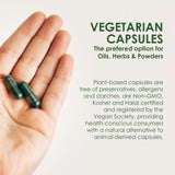 Capsuline Chlorophyll Empty Vegetarian Capsules Size 0  - Green/Green  - TiO2-Free - 1,000 Count - 1000
